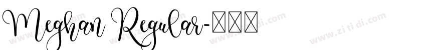 Meghan Regular字体转换